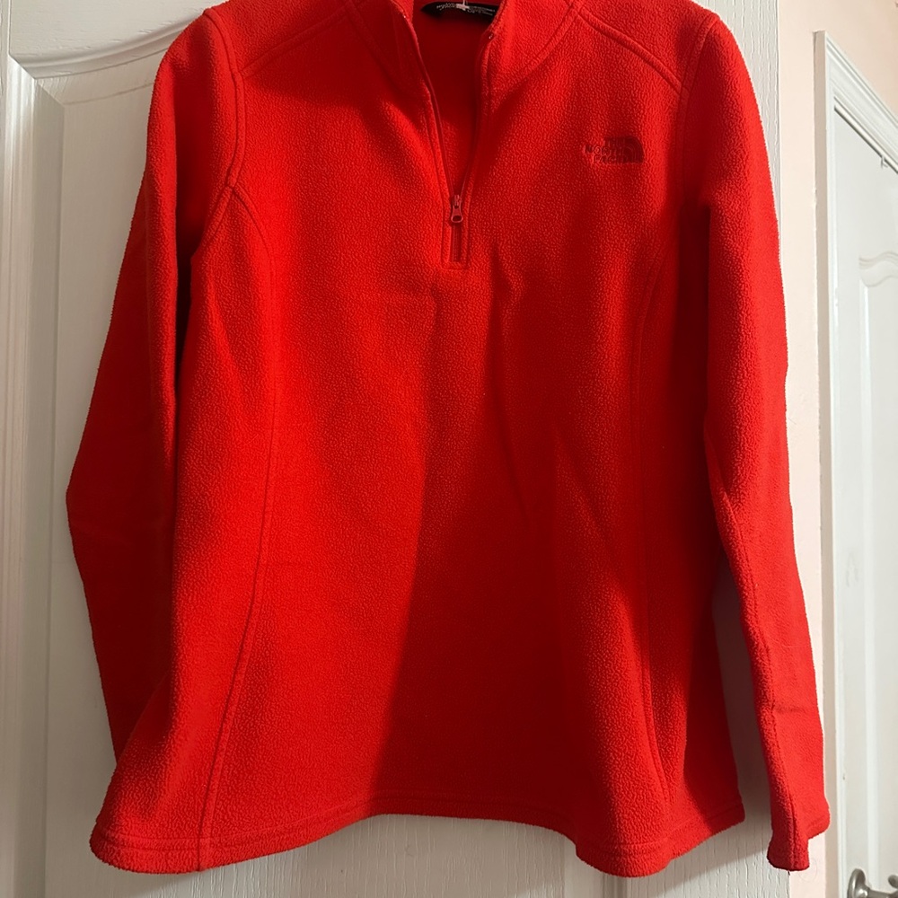 The North Face Women's Neon Orange Fleece Pullover